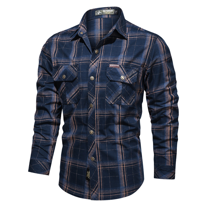 Neue-2021-100-Baumwolle-Plaid-Shirt-Mnner-Casual-bergroen-Hoher-Qualitt-Frhling-Shirts-fr-Mnner-Mode-4001278636966-8