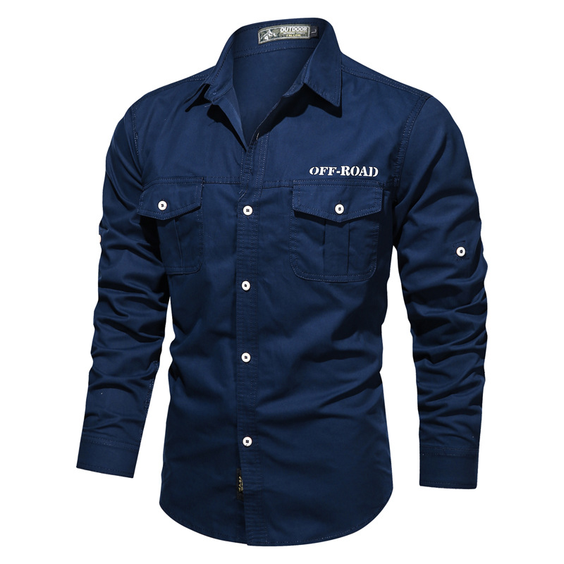 Neue-2021-100-Baumwolle-mnner-Shirts-Casual-Einfarbig-Stehen-Kragen-Herbst-Shirts-fr-Mnner-Mode-Werk-4001278751055-8