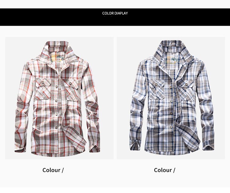 Plaid-Shirt-Mnner-Armee-Militr-Langarm-Camisa-Masculina-Plus-Gre-4XL-100-Baumwolle-Casual-Herren-Shi-32865043521-4