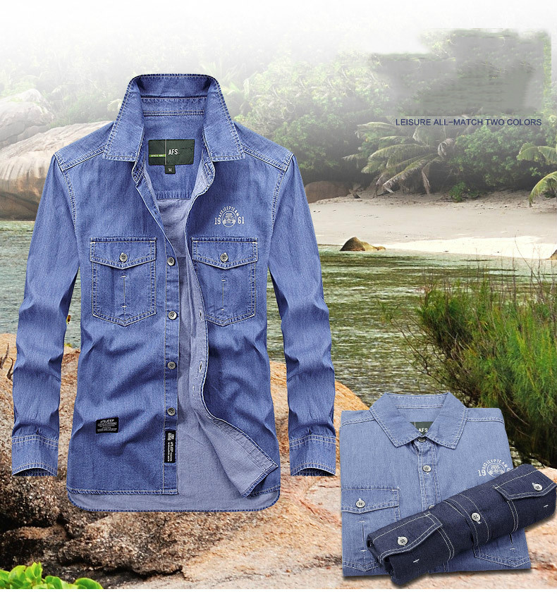 Plus-Gre-5XL-Denim-Shirt-Mnner-Reine-Baumwolle-Camiseta-masculina-Military-Stil-Herren-Hemd-Langarm--32861370584-3